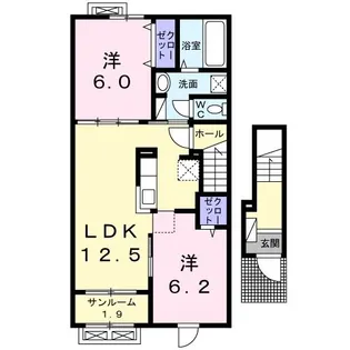 マーベラス 翔【2階】の間取り