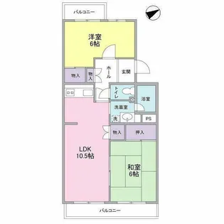 リヴェールヒルズあざみ野【2階】の間取り