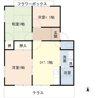 ストーンハイムD【1階】の間取り