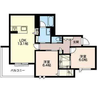 モルゲンレーテ【4階】の間取り