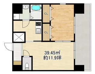 MODERN PALAZZO 諫早駅前【2階】の間取り