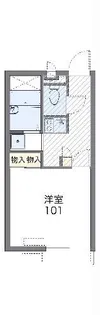 レオパレス一本松【2階】の間取り