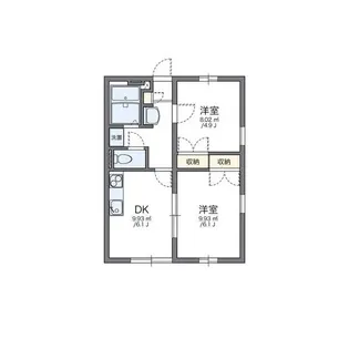 オリーブガーデン E棟【2階】の間取り