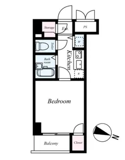スカイコート日本橋第5【2階】の間取り