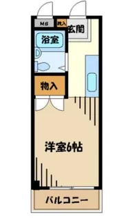 アネックス河辺【1階】の間取り