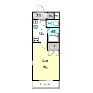 マ メゾンヌーヴォー II【1階】の間取り