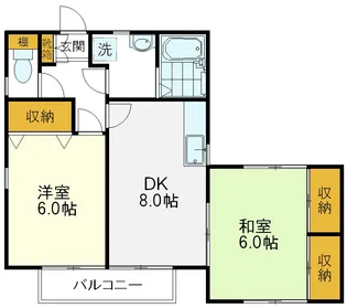 高木ハイツ【2階】の間取り