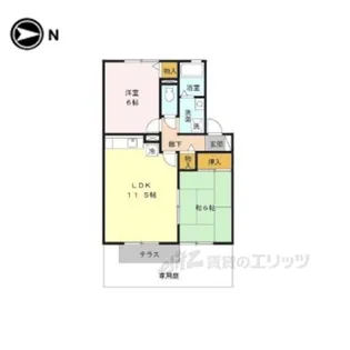 アルカディアA棟【1階】の間取り