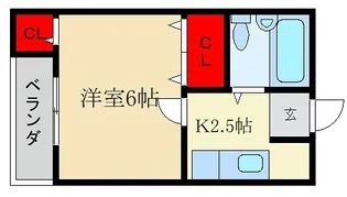 山戸ハイツ【2階】の間取り