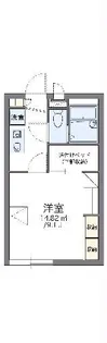 レオパレスカンフォタブルときわ【2階】の間取り