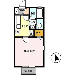 ジュネス南栄【1階】の間取り