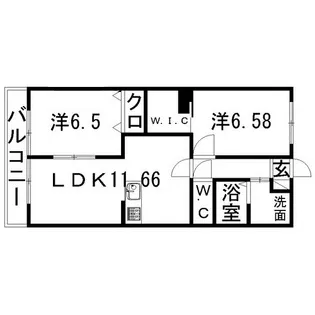 リーフ萩丘【1階】の間取り