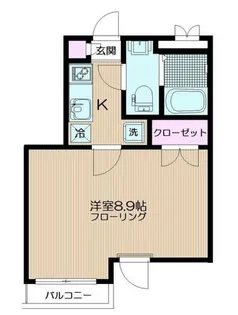 ヴェルデ中野本町【4階】の間取り