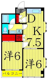 ヴィレヂ・ハピネス3【4階】の間取り