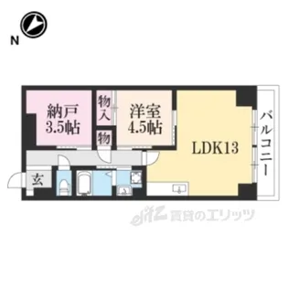ヴィエナ栗東【6階】の間取り