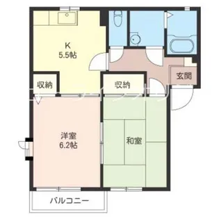 クレールビブレI【1階】の間取り