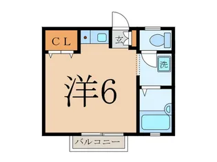 スカイライトハイツ【2階】の間取り