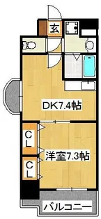 プルミエファヴール【5階】の間取り