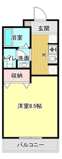 マンションあすか【1階】の間取り