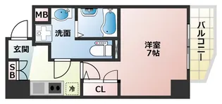 エグゼ阿倍野【4階】の間取り