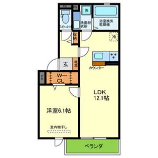 YKメゾン舞子台【3階】の間取り