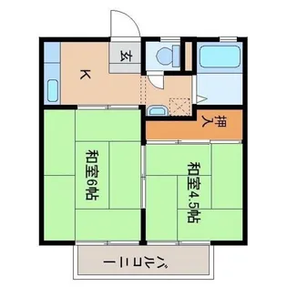 泉ヶ池ハイツ【2階】の間取り