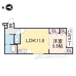 フジパレス寝屋川【3階】の間取り