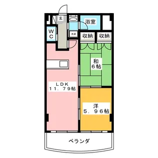 TWIN VILLA A館【3階】の間取り