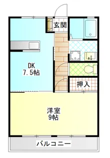 足柄ハイツ【2階】の間取り