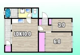 カミュ富正【4階】の間取り