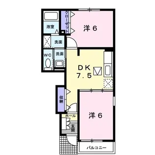 ソレイユMT・A【1階】の間取り