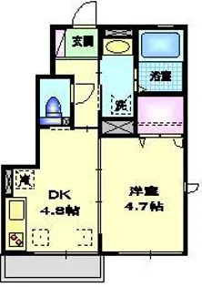 デュークハイム自由が丘【1階】の間取り