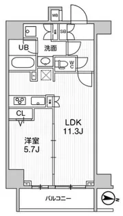 ジェノヴィア三ノ輪スカイガーデン【4階】の間取り