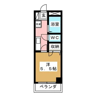 ISハイツ【2階】の間取り