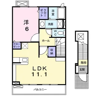 グロワール【2階】の間取り