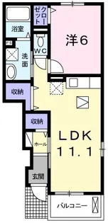 キートスII【1階】の間取り