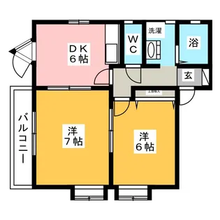 サニービラ【1階】の間取り