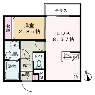 ザ・レジデンス北習志野【2階】の間取り