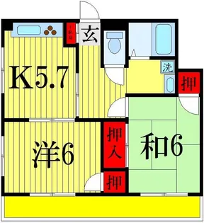 ハートピア小林【2階】の間取り