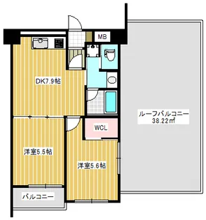 田園キャッスル志村【5階】の間取り