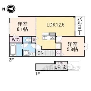 ミモザ【2階】の間取り