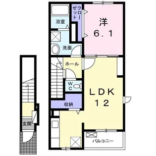 かりんA【2階】の間取り