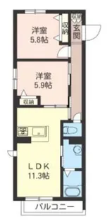 Calmare(カルマーレ)【1階】の間取り