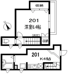 エルメゾン方南【2階】の間取り