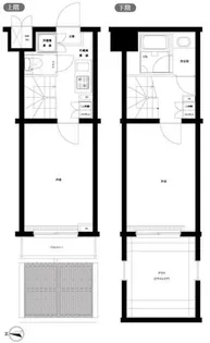 ルーブル早稲田六番館【1階】の間取り