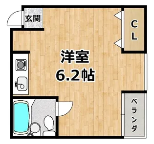勝栄マンションパート2【3階】の間取り