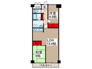 マンハイム大宮【4階】の間取り