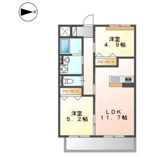 メゾン・ド・ミレ・オ【3階】の間取り