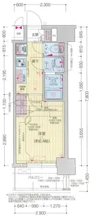プレサンス堺筋本町エグゼブラン【10階】の間取り