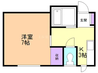 メイユールグランデB【1階】の間取り